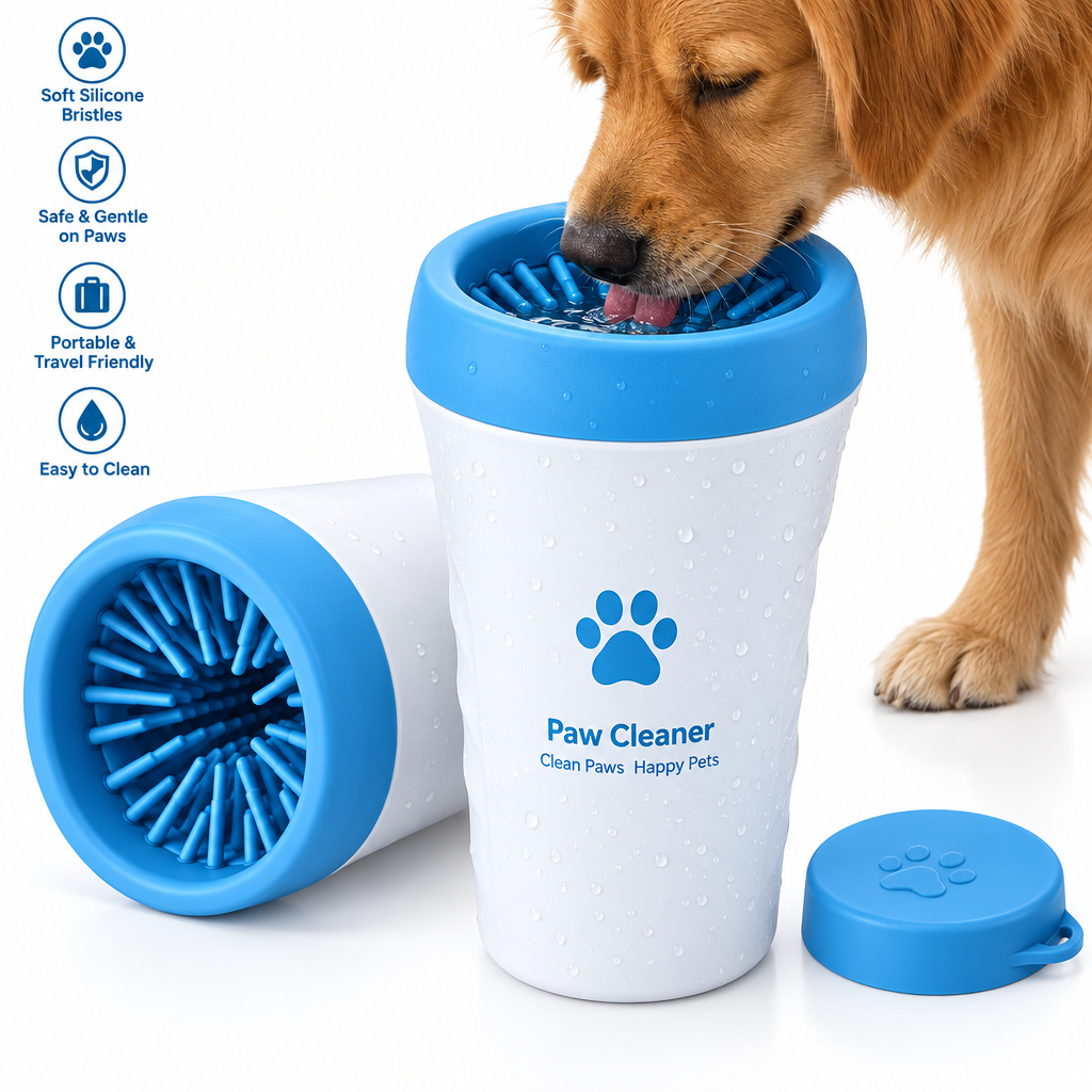 Blue Dog Drinking Water Bowl
