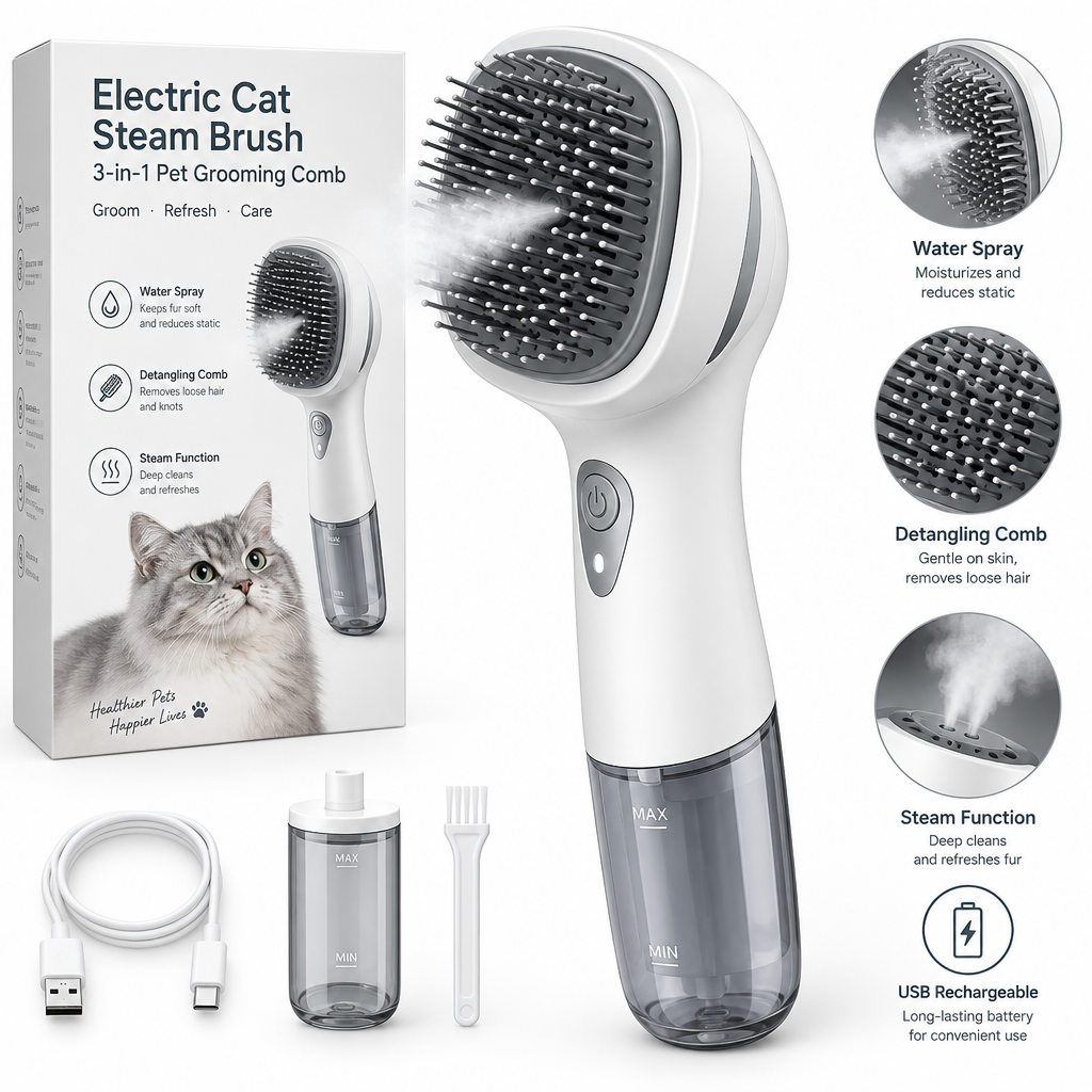 Electric Cat Steam Brush