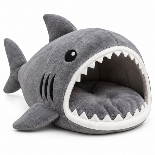 Luxury Plush Shark Pet Bed