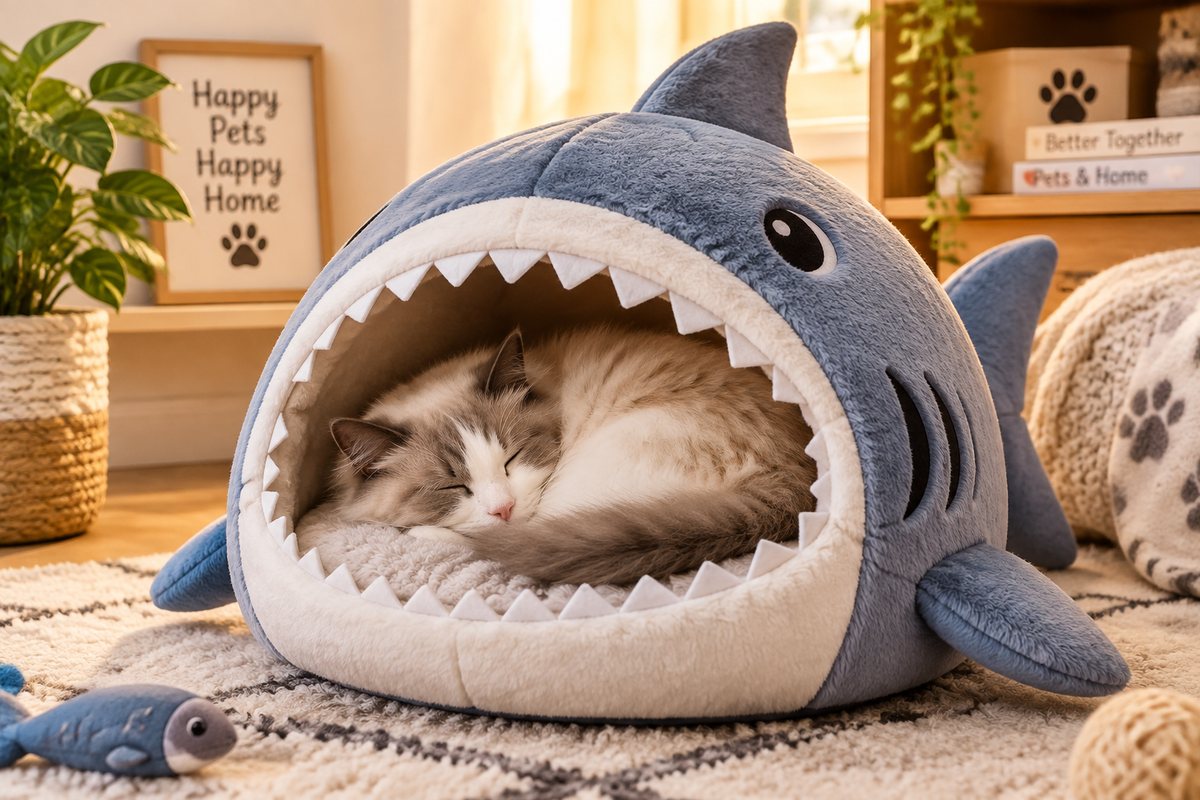 Shark Pet Bed Banner